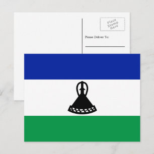 Postal Bandera de Mosotho, bandera de Lesoto
