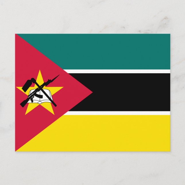 Postal Bandera de Mozambique (Anverso)