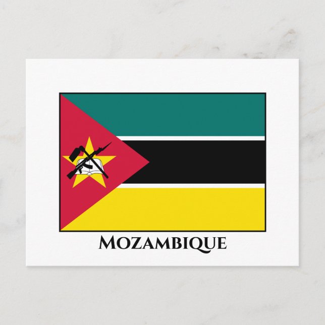 Postal Bandera de Mozambique (Anverso)