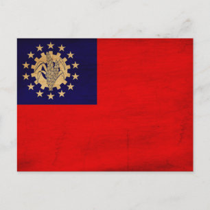 Postal Bandera de Myanmar