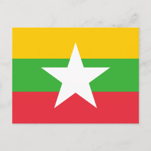 Postal Bandera de Myanmar