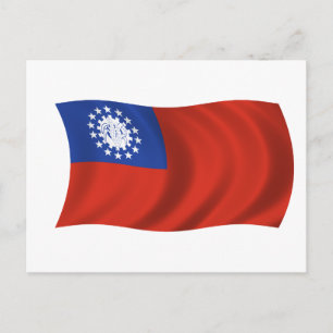 Postal Bandera de Myanmar
