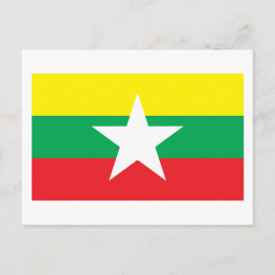 Postal Bandera de Myanmar propuesta 2007