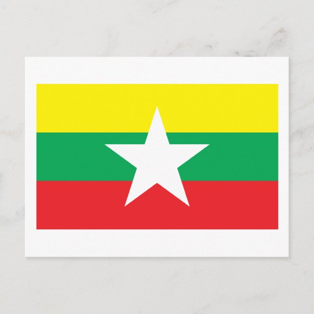 Postal Bandera de Myanmar propuesta 2007 (Anverso)