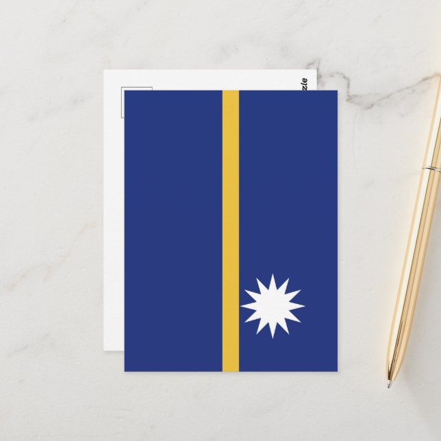 Postal Bandera de Nauru (Anverso/Reverso In Situ)