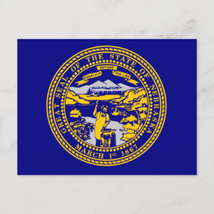 Postal Bandera de Nebraska