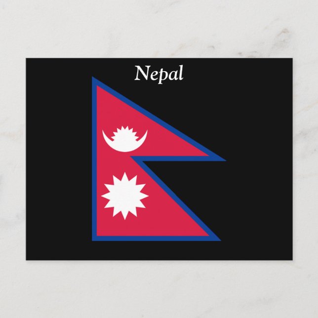 Postal Bandera de Nepal (Anverso)