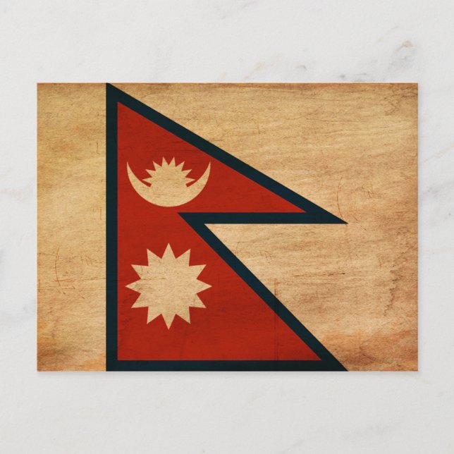 Postal Bandera de Nepal (Anverso)