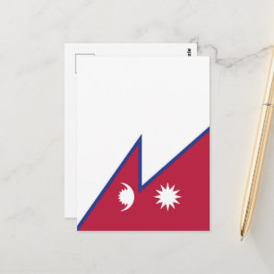 Postal Bandera de Nepal