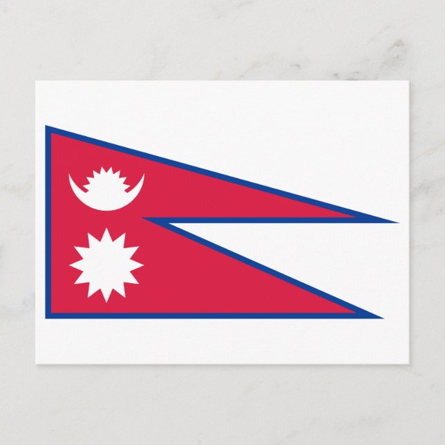 Postal Bandera de Nepal (Anverso)