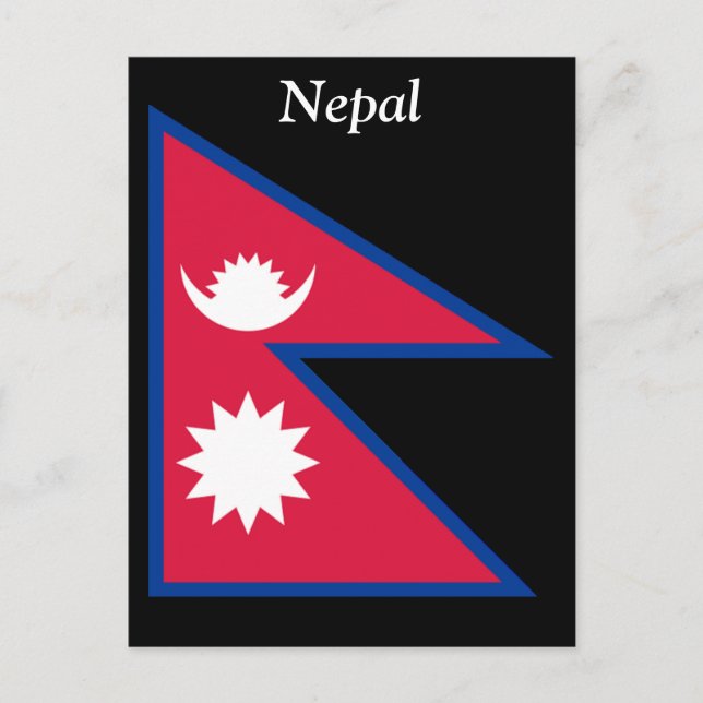 Postal Bandera de Nepal (Anverso)