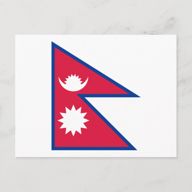 Postal Bandera de Nepal (Anverso)