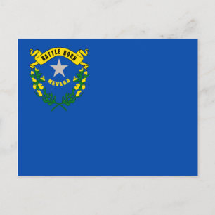 Postal Bandera de Nevada
