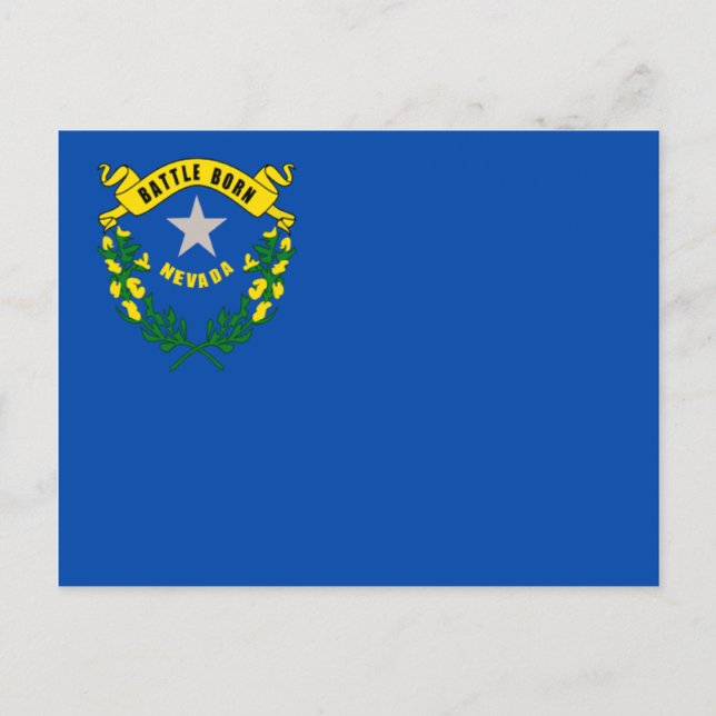 Postal Bandera de Nevada (Anverso)
