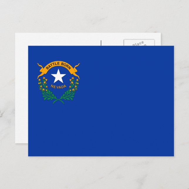Postal Bandera de Nevadan, Bandera de Nevada (Anverso / Reverso)