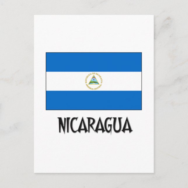 Postal Bandera de Nicaragua (Anverso)