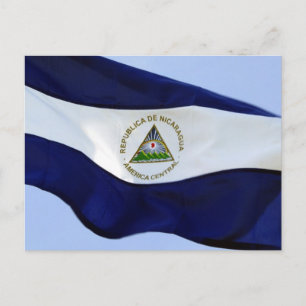 Postal bandera de nicaragua