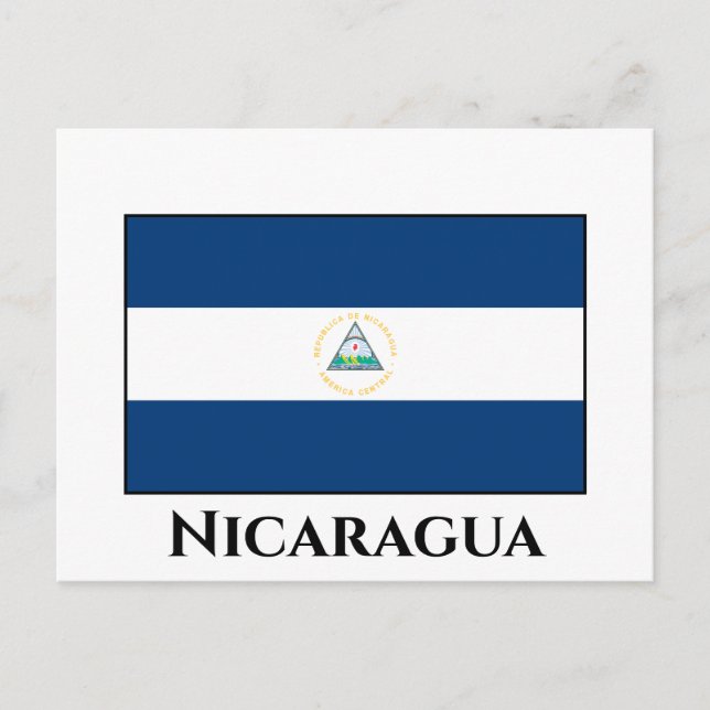 Postal Bandera de Nicaragua (Nicaragua) (Anverso)