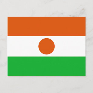 Postal Bandera de Níger