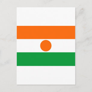 Postal bandera de niger