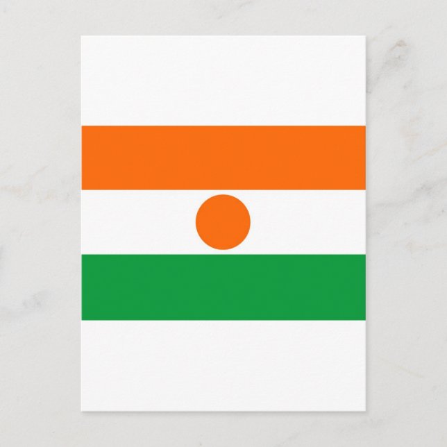 Postal bandera de niger (Anverso)