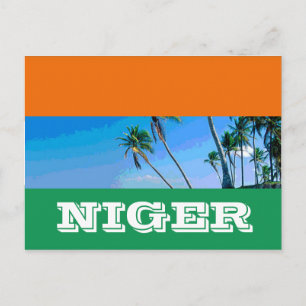 Postal Bandera de Níger