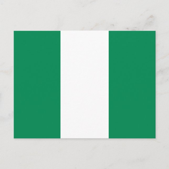 Postal Bandera de Nigeria (Anverso)
