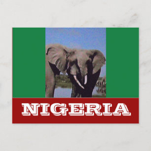Postal Bandera de Nigeria