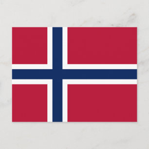 Postal Bandera de Noruega