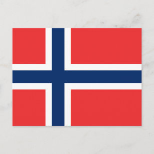 Postal Bandera de Noruega