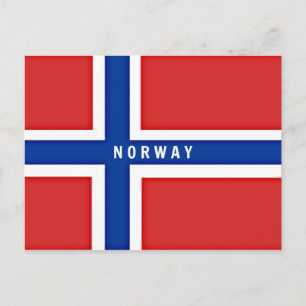 Postal Bandera de Noruega
