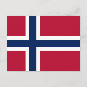 Postal Bandera de Noruega