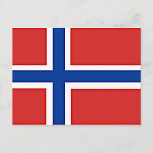Postal Bandera de Noruega