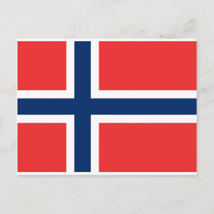 Postal Bandera de Noruega