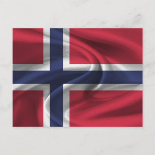 Postal Bandera de Noruega