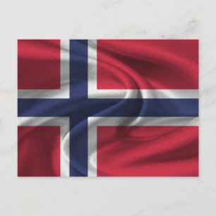 Postal Bandera de Noruega