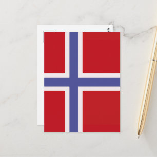 Postal Bandera de Noruega
