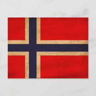 Postal Bandera de Noruega