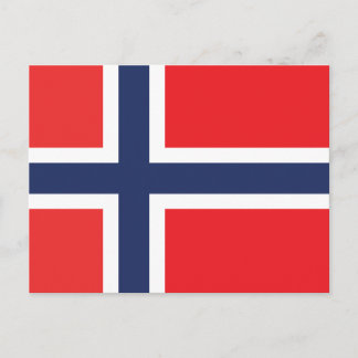 POSTAL BANDERA DE NORUEGA