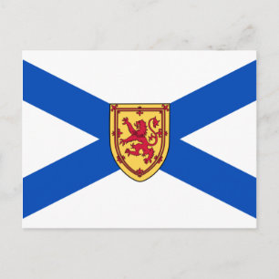 Postal Bandera de Nueva Escocia