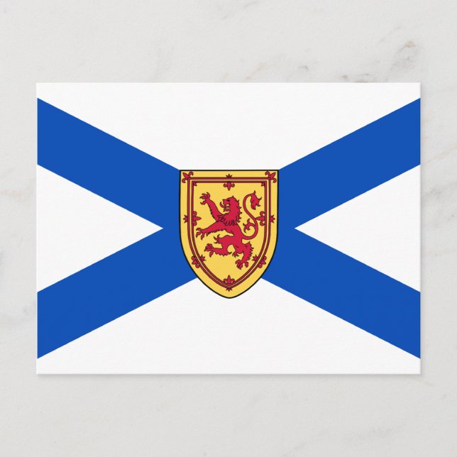 Postal Bandera de Nueva Escocia (Anverso)