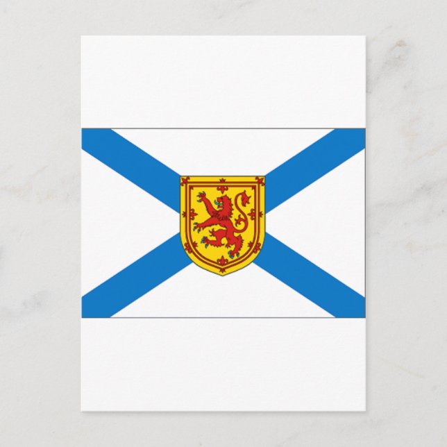 Postal Bandera de Nueva Escocia (Anverso)