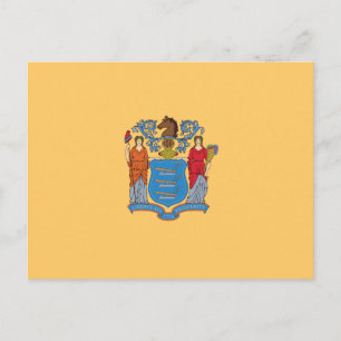 Postal Bandera de Nueva Jersey