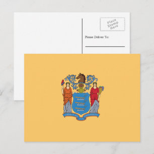 Postal Bandera de Nueva Jersey, Bandera de Nueva Jersey