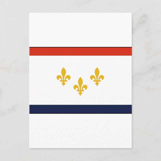 Postal Bandera de Nueva Orleans (Anverso)