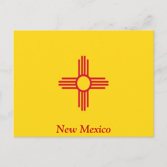 Postal Bandera de Nuevo México (Anverso)