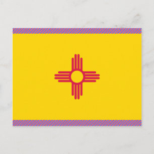 Postal Bandera de Nuevo México