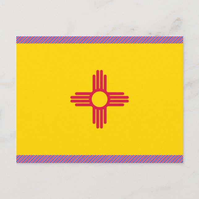 Postal Bandera de Nuevo México (Anverso)