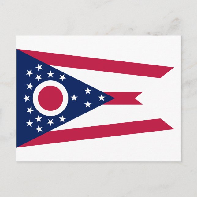 Postal Bandera de Ohio (Anverso)