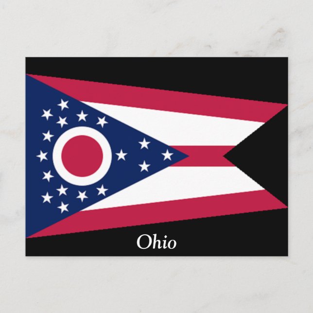 Postal Bandera de Ohio (Anverso)